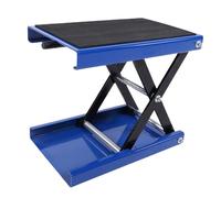Asixxsix Motorcycle Lift Jack, 1100lb Heavy Duty Motorcycle Scissor Lift Stand with Wide Deck, 3.35-13.39 Inch Adjustable Height for ATVs, Street Bikes & Cruiser Motorcycles