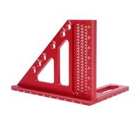 Asixxsix Multi Angle Measuring Ruler, Aluminum Alloy Construction with Precise Angle Markings Miter Ruler, Woodworking Square with Six Preset Angles for Carpenters Engineers