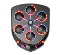 Asixxsix Music Boxing Machine for Adults, Smart Bluetooth Boxing Equipment,Rhythm Following Lights Punch, Self Adhesive Wall Mounted Interactive Punch Trainer with 2 Pairs Glovers (Parent Child