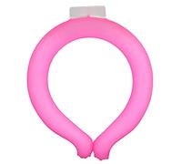 Asixxsix Neck Cooling Tube, Wearable Reusable Neck Cooler Hands Free Cooling Comfortable Wear Fast Freeze Shoulders Body Cooler Products for Summer Heat, Air (18 Freeze Point S Size Pink)