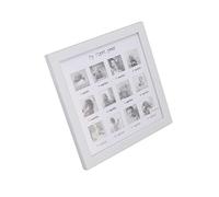 Asixxsix Newborn Monthly Photo Frame for Baby First Year Growth Record, White Color, 1 Compact Frame for Wall or Countertop Display