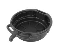 Asixxsix Oil Drain Pan, 4 Gallon Capacity Plastic Anti Splash Motor Oil Drip Catcher with Non Spill Pour Spout 6" High By 18" Wide Leakproof Container for Auto Shops Garages