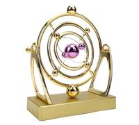 Asixxsix Orbit Perpetual Motion Pendulum, Kinetic Art Desk Decor 3D Space with Battery Powered Perpetual, Creative Home Decoration, Astronomy Decor