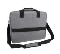 Asixxsix Padded Canvas Mixer, 15.5" X 13" X 3.5 Adjustable Shoulder Strap Gear Carry Bag with Multiple Pockets and Dividers Dj Mixer Case Zip Closure Design for Various Occasions