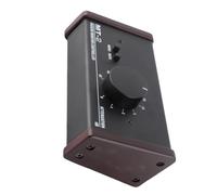 Asixxsix Passive Stereo Monitor Controller, Pure Signal Path Large Volume Knob Mute Control Studio Monitor Controller, Passive Mixer with XLR 3.5mm Inputs Outputs for Studio Monitors Home