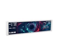 Asixxsix PC Temperature Display, 9.2 Inch Computer Secondary Screen One Cable Connection Plug and Play PC Sensor Panel with Dynamic Theme Supported for CPU RAM Data Monitoring (White)
