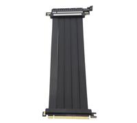Asixxsix PCIe 4.0 X16 Riser Cable, Female 180 Degree Angle EMI Shielded High Speed Flexible Extender Card Extension Port Vertical Mount Gaming PCI Express Gen4 Riser Cable for RTX4090 (250mm)