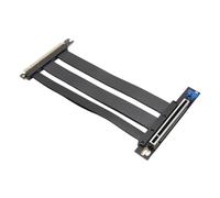 Asixxsix PCIE 5.0 Riser Cable for RTX4090 5090 RX8900 RX7900XTX, Gen 5 GPU Graphics Card Extension Cable, PCI-E 16X 128GB/s Compatible with PCIE 4.0, Flexible Extender Riser Cables (20cm)