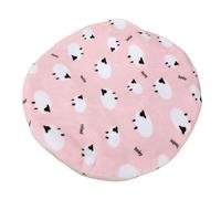 Asixxsix Pet Heating Pad, USB Powered and Double Sided Thick Flannel Electric Heated Bed Mat 21.65X1.97Inch Round Soft Electric Blanket Rechargeable Mobile Power for Dogs, Cats (Pink Lamb)