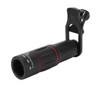 Asixxsix Phone Camera Lens Kit, 28X Telephoto Lens 198 Degree Fisheye 0.6X Wide Angle 20X Macro with Adjustable Clamp and Tripod, for Smartphones