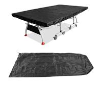 Asixxsix PingPong Table Cover, 600D Oxford Fabric Sunproof Indoor Outdoor Universal for 9x5ft Folding Flat Tables, with Storage Bag for Paddles and Balls