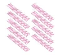 Asixxsix Plastic Binding Combs, 10 Pcs 30 Rings 19mm Diameter Binding Spine, Comb Spines with 150 Sheets Capacity for A4 B5 A5 Paper Notebook Calendar Album (Pinkish)