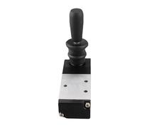 Asixxsix Pneumatic 5 Port 3 Position Valve, 0-0.8Mpa, Alloy, Hand Lever | Air Control Valve, PT1/4 Inlet Outlet, G1/8 Exhaust, Industrial Systems, Manual Operation, Compact Lightweight Design,
