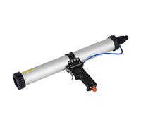 Asixxsix Pneumatic Caulking Gun, 0~123psi Pneumatic Air Caulking Gun Aluminum Cylinder 600 ML with 6 Nozzles, Aluminum Alloy Applicator Industrial Tools for Ships Containers