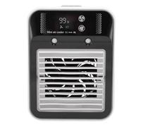 Asixxsix Portable Air Cooler, 500ml USB Rechargeable Mini Cooling Fan with Digital Display Mist Touch Control Low Noise for Bedroom Office Indoor Outdoor