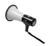 Asixxsix Portable Megaphone Bullhorn, 40W Loud Speaker with Recording Playback and Rechargeable Battery, Lightweight Handheld Design for Outdoor Publicity, Hawking and Community Events