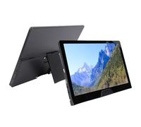 Asixxsix Portable Monitor 11.6 Inch, 2.5K FHD Touchscreen 120HZ, USB HDMI Type C Mini HD, 3.5mm Headphone Jack, Lightweight Second Monitor with Stand, for Laptop PC, Plug & Play
