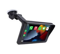 Asixxsix Portable Wireless Car Stereo 7in HD Touchscreen Support for CarPlay Support for Android Auto with Mirror Link Bluetooth AUX FM Radio