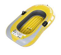Asixxsix PVC Inflatable Kayak Canoe Lightweight Fishing Air Boat for Outdoor Adventures Yellow 1 Person Load 55kg