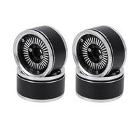 Asixxsix RC 1/10 Aluminum On Road Wheel Rims, 12mm Hex Hubs 1/10 RC Drift On-Road Racing Touring Wheel Rim for :10 On Drift Touring Street Car Tire Tyre .9 Inch Tires