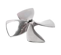Asixxsix RC Boat Propeller, 4 Blades 316 Stainless Steel Rustproof 80mm Diameter 1.2mm Pitch 6mm Hole, with CNC Machining for Model Boat Unmanned Vessel Fishing Boat