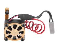 Asixxsix RC Car Motor Heatsink, Thermal Sensor Cooling Fan with 5-11V Automatic Temperature Control for 540 550 3650 3660 Brushless Motor (Gold)