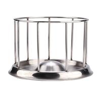 Asixxsix Reptile Feeder Bowl, Stainless Steel Dual Purpose Food Water Dish for Tortoise Lizard Chameleon with Smooth Edge Design Easy to Clean in Small Large Sizes (S 48x20x57in)