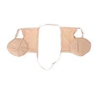 Asixxsix Reusable Cotton Underarm Sweat Pad Skin Tone with Adjustable Elastic Strap for Secure Placement, Quick Drying Sweat Guard Bra Inserts, Ideal for Staying and Dry All Day