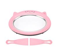 Asixxsix Rolled Ice Cream Maker, Premium 304 Stainless Steel Ice Cream Cold Plate with 2 Spatulas, for Homemade DIY Yogurt Sorbet Gelato (Pink)