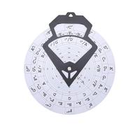 Asixxsix Round Circle of Fifths Wheel, 30cm Diameter Wall Hanging PVC Chord Melody Wheel, Melody Learning Tool with Guitar Chord Chart for Musicians, Songwriters, Beginners (RMT-A10W (White))