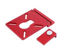 Asixxsix Router Guide Rail Adapter with Rail Stop for Fixed Base Trim Routers, Compatible with Powertec, Track Saw Guide Rail Adapter