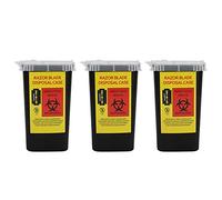 Asixxsix Safe Storage Vane/Wing Needle Trash Container 3pcs Case, Hard Plastic Box for Discarded, Handles, and Blades, Suitable for Creating a Safe Environment for Lovers