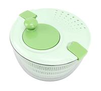 Asixxsix Salad Spinner, Plastic Salad Drainer with Bowl Colander Large Hand Cranking Fruits Vegetable Washer Dryer, Fast Mixing Veggie Washer for Kitchen Faster Food Prep (Green)