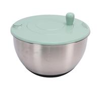 Asixxsix Salad Spinner, Vegetable Chopper with Blade Slicer Egg Yolk Strainer Shredder Container, Vegetables Wash Bowl Lettuce Spinner Kitchen Colander for Home Restaurant