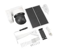 Asixxsix Security Cameras, 1296P 345 Degree Pan Rotation Solar and Battery Powered Surveillance Cameras, Weather Resistant AI Motion Detection and Human Detection Alarm Push