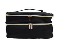 Asixxsix Sewing Machine Carrying Case, 2 Layers 2 Sided Sewing Supplies Organizer 4 Adjustable Dividers Organizer Bag Way Zip for Tools Knitting Crochet