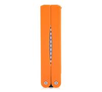 Asixxsix Sharpening Stone, Double Sided Folding Knife Sharpener, Handheld Garden Sharpening, #400/600 Grit for Knife Blades, Kitchen, Camping (Yellow)