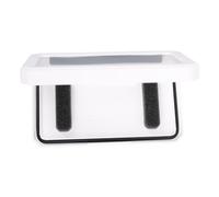 Asixxsix Shower Phone Holder, Rotatable 360 Degree Touch Screen Anti Fog Bathroom Wall Phone Mount Stand for 4-7 Inch Cellphones with Easy Adhesive Wall Mount Design