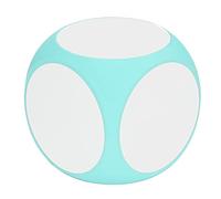 Asixxsix Six Sided Dice, Wipe Off Dice Cubic Portable Cleanable Write On Teaching Created Sesources Game Teaching Plastic Cubes, Aid Tool (Green)