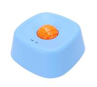 Asixxsix Slow Feeder Dog Bowls, Built-in Rolling Ball Dog Lick Bowl, Lick and Roll Bowl with Non-Slip Base Dishwasher Safe for Small and Medium Dogs (Blue with Orange Rolling Ball)
