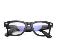 Asixxsix Smart Glasses, 1080P Camera Blue Tooth 5.4 AI Voice Assistant Real Time Translation, with 12H Battery Life Photo Recognition, for Men Women Outdoor Travel Cycling (Anti Blue Light)