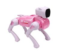 Asixxsix Smart Robot Dog, 2.4G RC Dog Programmable Interactive Robotic Pets with Voice Control, Multiple Actions, Singing, Dancing, Greeting, Robotic Puppy Gifts for Kids Boys Adult (Pink)