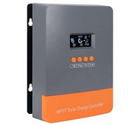 Asixxsix Solar Charge Controller, 60a Dc 190v Input Mppt Solar Charge Controller Auto Parameter Adjustable Solar Panel Charge Controller with Lcd Display for 720w 1440w 2100w 2800w