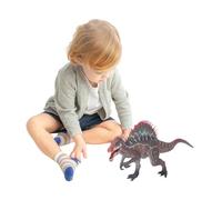 Asixxsix Spinosaurus Figurine, 37cm Realistic Standing Spinosaurus Action Figure, Authentic and Detailed Prehistoric Jurassic Toy, Educational Toy for Boys, Girls, and Kids Ages 3+
