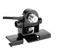 Asixxsix Stainless Steel Mobile Car Antenna Mount, Bracket Holder for Trunk Lid, Hatchback, Vertical Door Installation, No Drilling, 360 Degree Rotation, Rubber Mat Protection