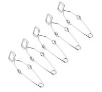 Asixxsix Steel Test Tube Clamp, 5Pcs Exquisite Laboratory Testing Holder, Maximum Diameter Less Than 5cm, Ideal for Researchers and Scientists