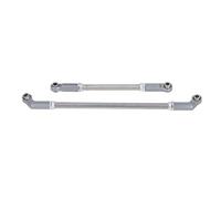 Asixxsix Steering Rod, 104mm Aluminum Alloy CNC Machined RC Steering Link Kit Adjustable Turnbuckles with 7mm Rod Joints for VP F10 1 10 Scale Car Models (Ti Color)