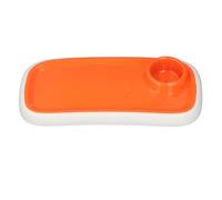 Asixxsix Stroller Snack Tray, Detachable Enlarged Design with Anti Slip Surface for Baby Stroller and Shopping Cart (Orange)