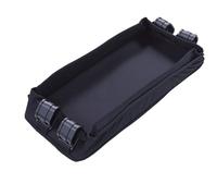 Asixxsix Stroller Snack Tray, Foldable Oxford Cloth Snack Tray with Cup Holder and Mesh Pockets, Universal Stroller Accessories for Kids Eating and Playing (L)