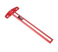 Asixxsix T Square Ruler, Dual Measurement Marking Line Ruler Interchangeable Drill Guide Aluminum Architect for Drafting Architecture Engineering Art, Drawing Aid